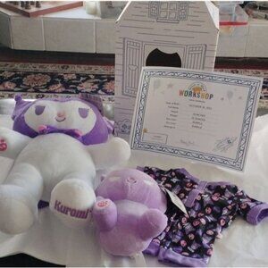 Build-A-Bear Purple Kuromi Sleeper Gift Set w/Baku Buddy, Certificate+ Box